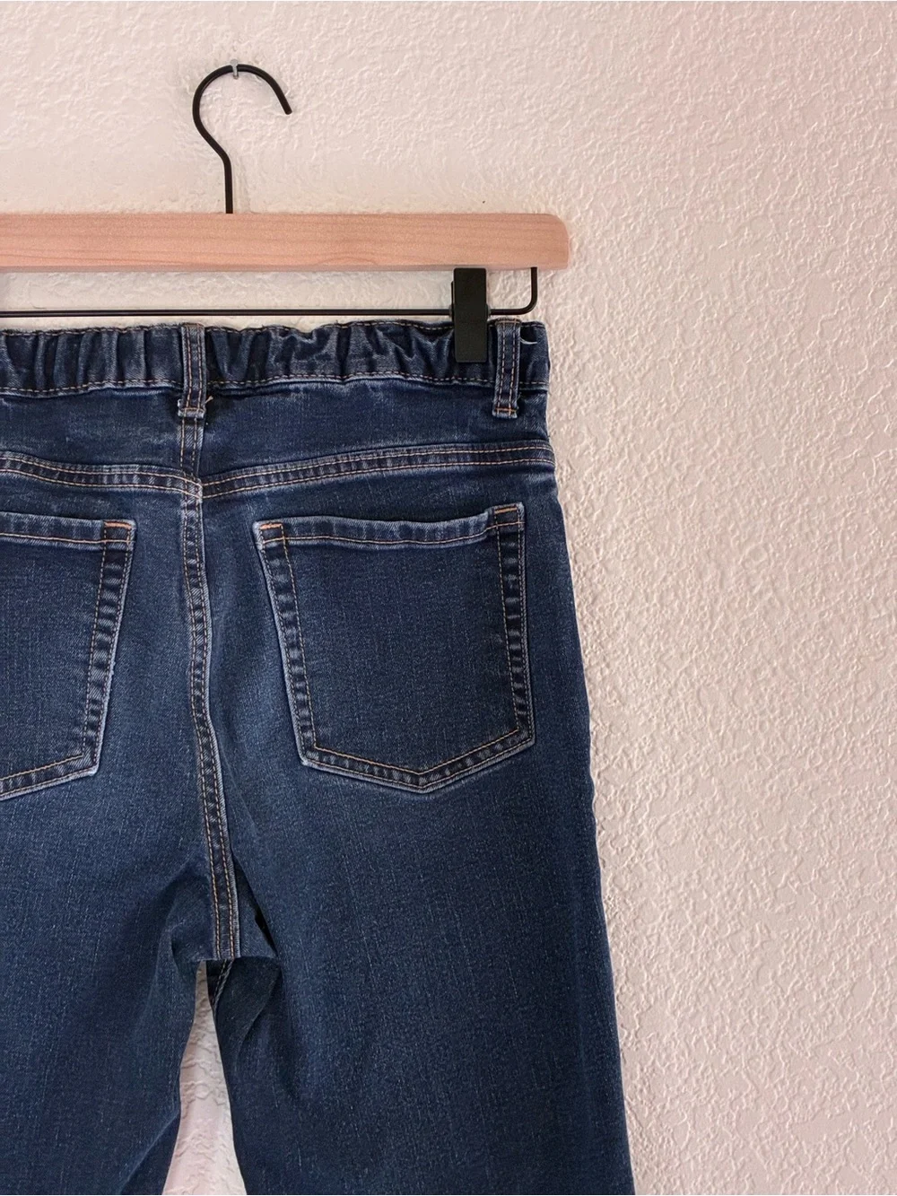 Old Navy | Classic straight mid rise rigid blue denim jeans boys size 18